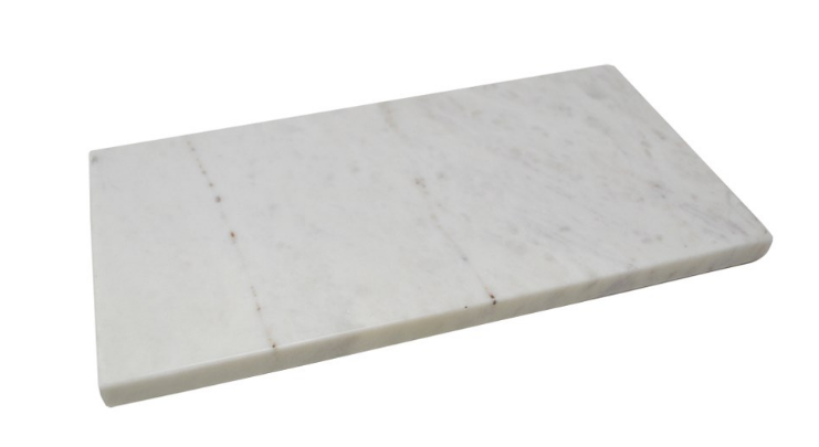 Planche rectangulaire en marbre Blanc 30.5 x 15cm
