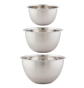 Ensemble de 3 bols à mélanger en inox