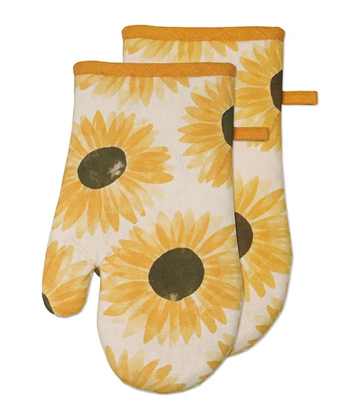 Set of 2 Sunflower Oven Mitts