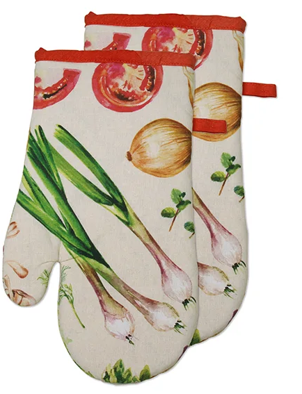 Set of 2 Vegetable Oven Mitts