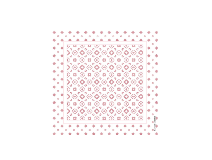 Sous-verres de vinyle motif monogramme - Maison lorrain