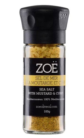 Zoë Mustard and Curry Infused Sea Salt 100g