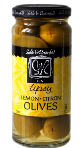 Gin and lemon olive jar 250ml