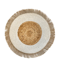 Napperon rond en coton Samba