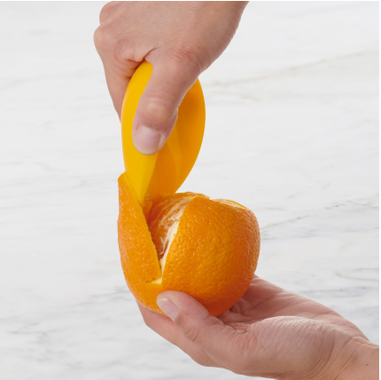 LangRay 2pcs Anneau éplucheur d'orange dépouillage Fruits en Acier  Inoxydable Agrumes Pamplemousse épluche ouvre Orange