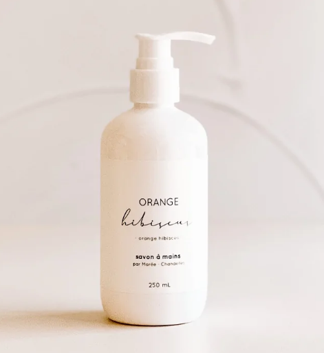Savon à mains Orange hibiscus 250 ml - Marée Chandelles