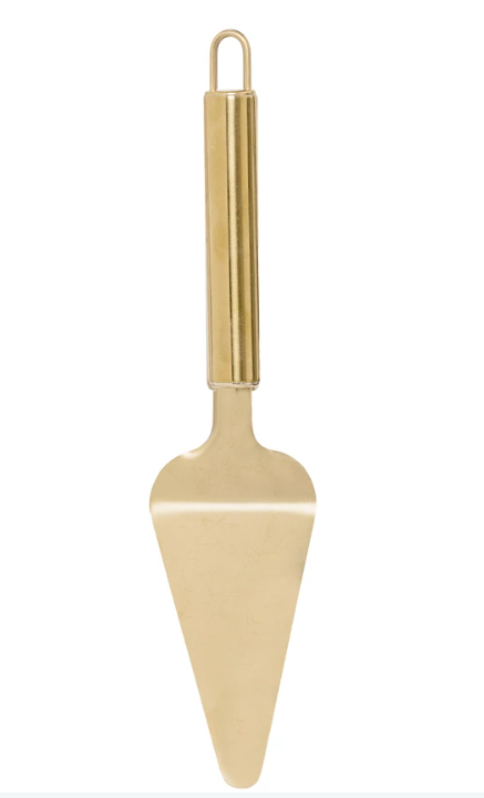 Spatule à gâteau en acier inoxydable or