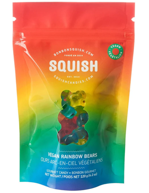 Bonbons végétaliens Ours arc-en-ciel 120g - Squish