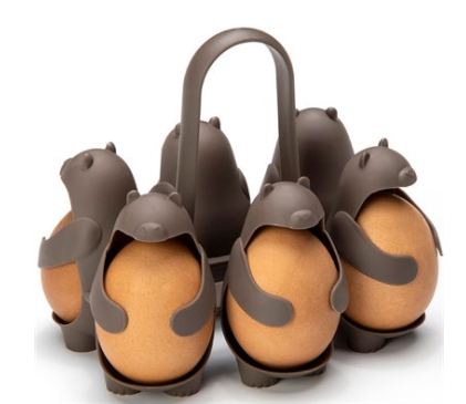 Multifunctional teddy bear egg holder