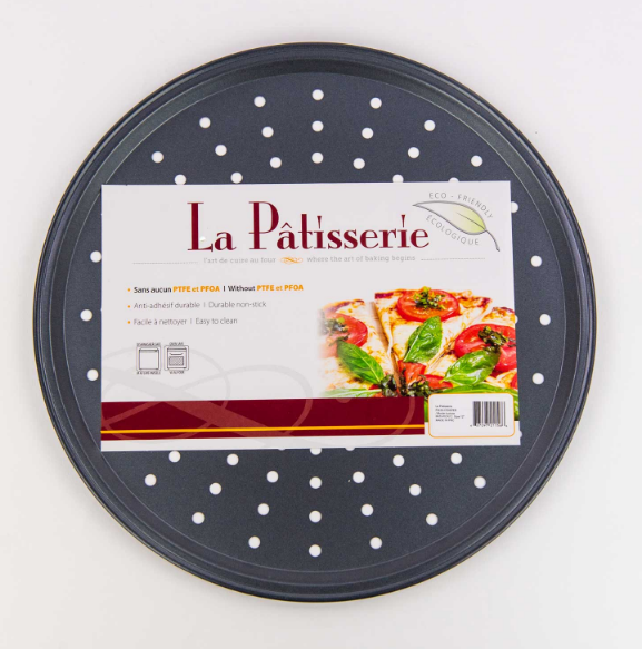 Assiette à pizza trouée 12po