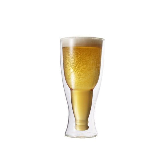 Ensemble de 2 verres à bière Bouteille inversée 350ml