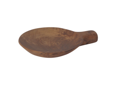 Teak wood tray with handle