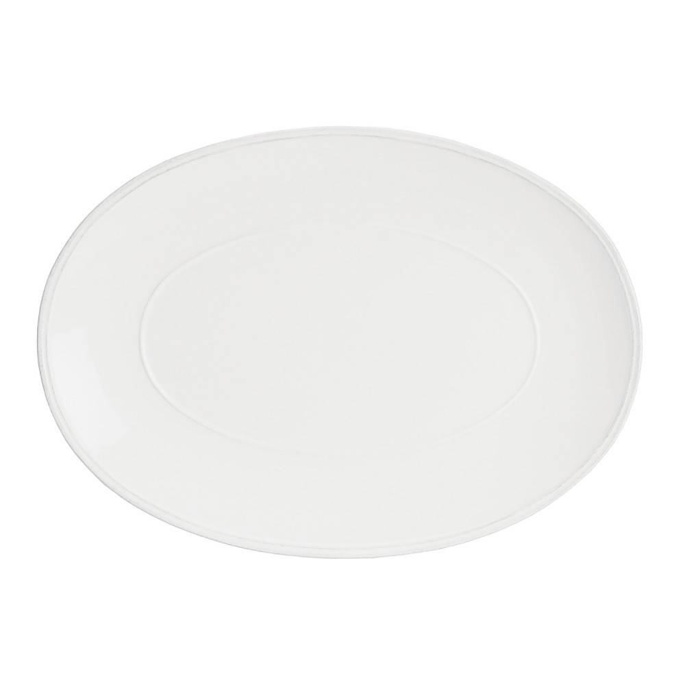 Assiette de service Ovale Blanc 40 cm