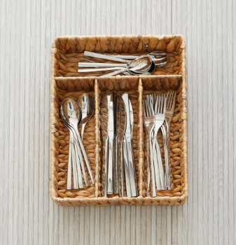 Palma Natural Utensil Organizer 11 x 14 x 3 in 