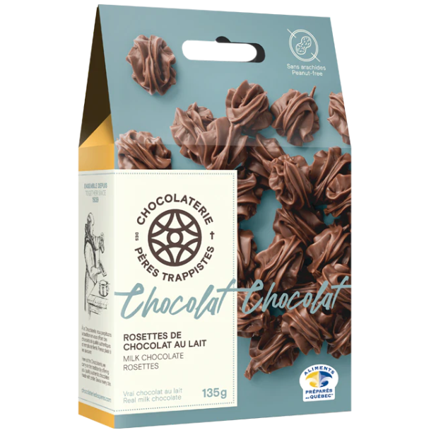 Rosettes au chocolat au lait 135g - Pères Trappistes