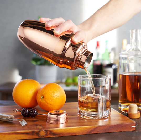 Shaker à cocktail Cobbler Bronze 16.5oz - Viski