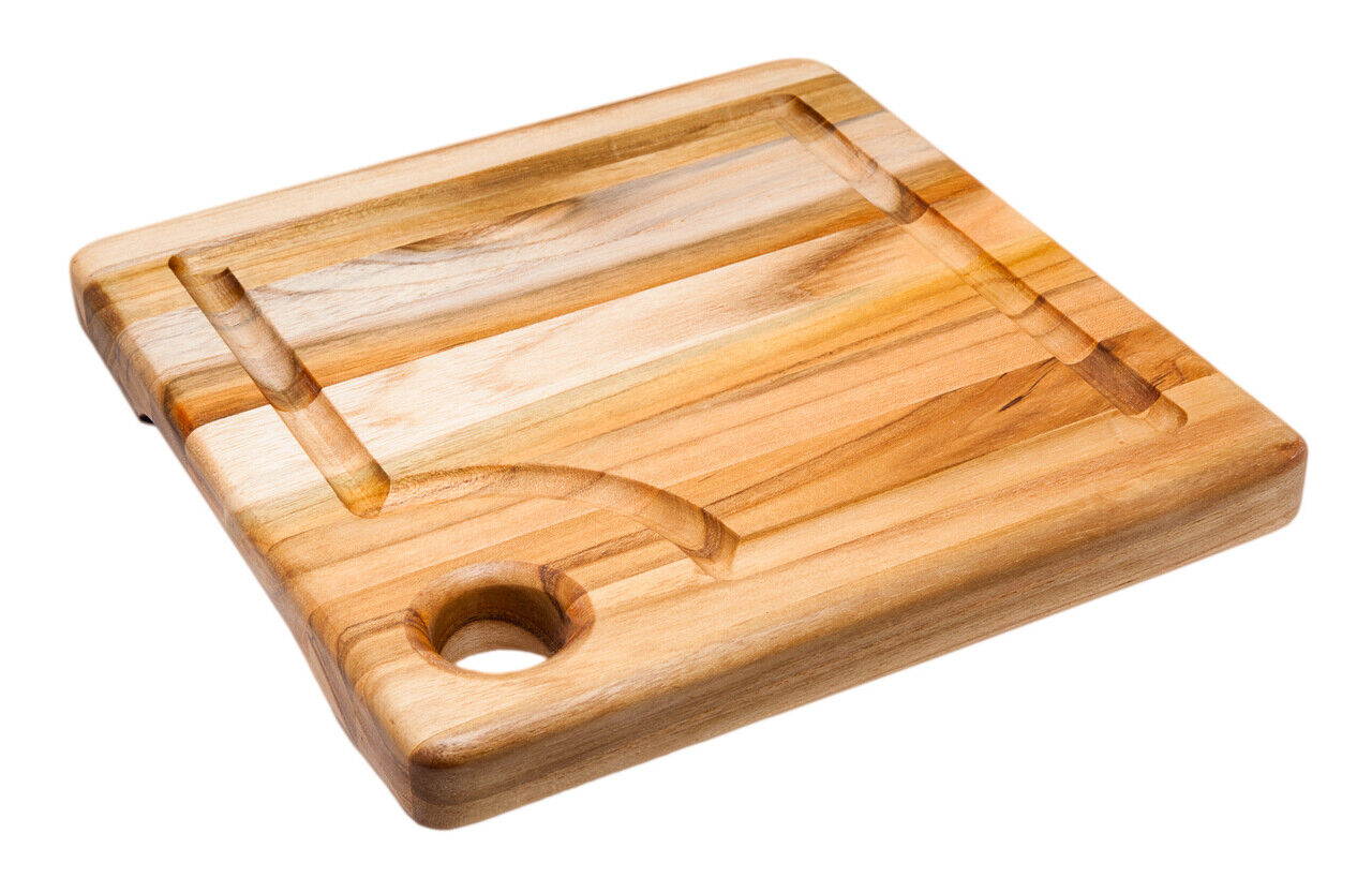 Teak Wood Cutting Board 8x8 in