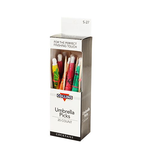 Ensemble de 20 parasols pour cocktails