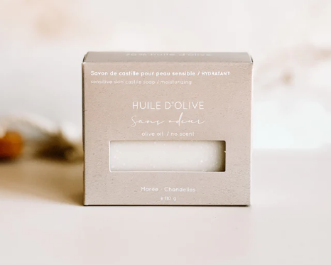 Unscented Body Soap Bar 115g - Marée Candles