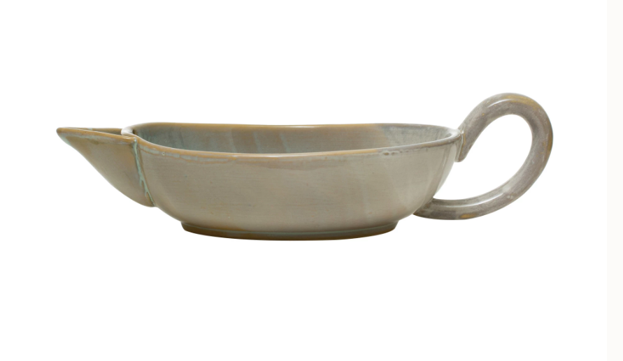 Presse-agrumes en grès avec bec verseur