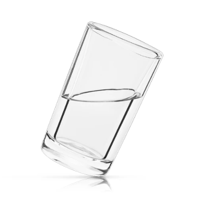 Ensemble de 2 verres à shooter refroidissants double paroi