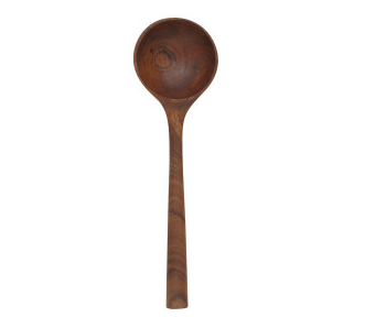 Cuillère pour le sucre en bois de Teck 6.75po