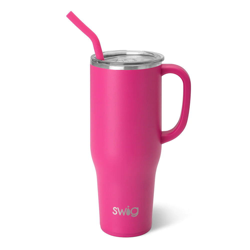 Bouteille isolante Rose vif 40oz - Swig Life