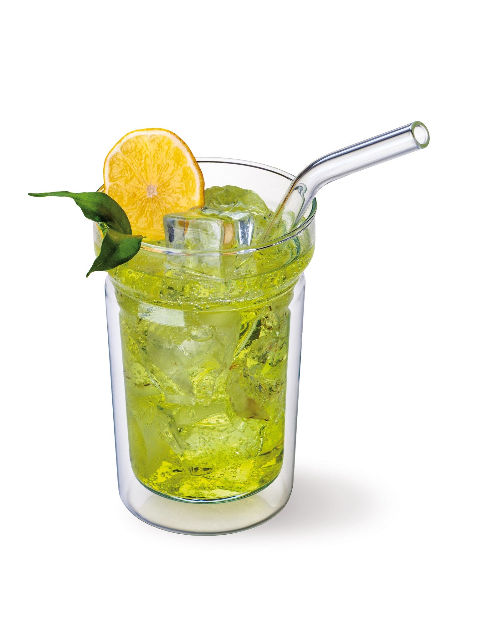 Ensemble de 6 pailles en verre 20cm et brosse