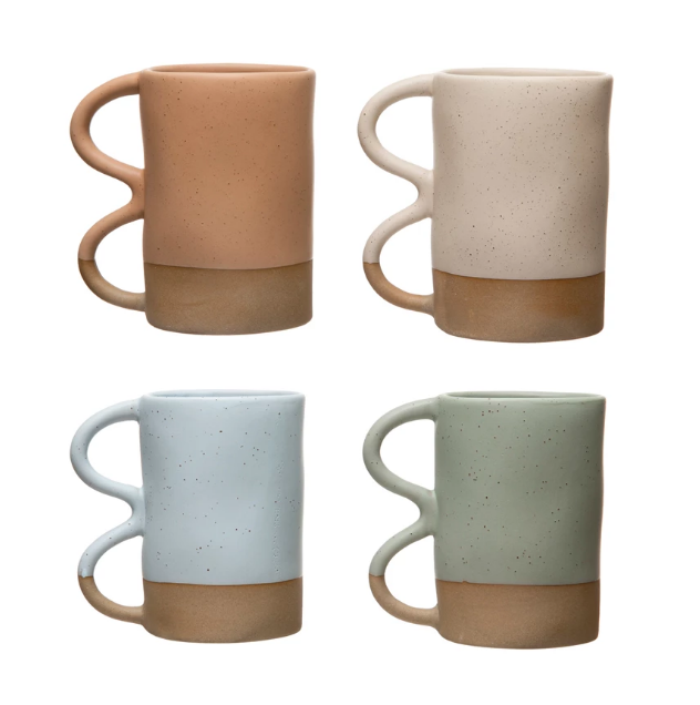 Tasse en grès Bicolore 8oz Couleurs variées