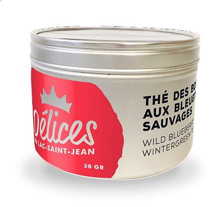 Thé des bois aux bleuets sauvages 30g - Délices du Lac St-Jean