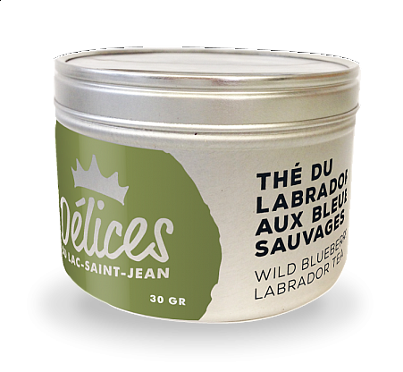 Thé du labrador aux bleuets sauvages 30g - Délices du Lac St-Jean