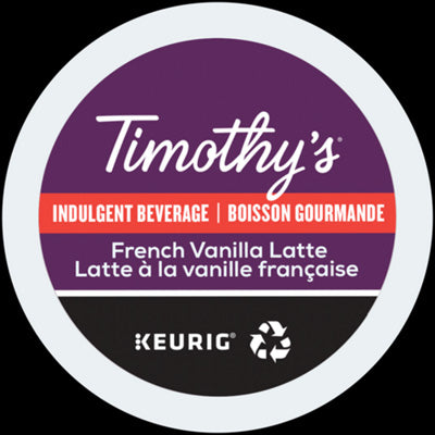 Latté Vanille francaise boite de 24 - Timothy's