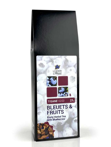 Tisane fruitée aux bleuets 25 g - La maison du bleuet
