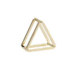 Anneau pour serviette triangulaire Doré