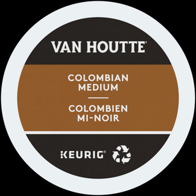 Boîte de 24 capsules de café colombien mi-noir - Van Houtte