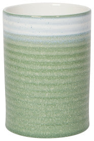 Pot en grès réactif Vert