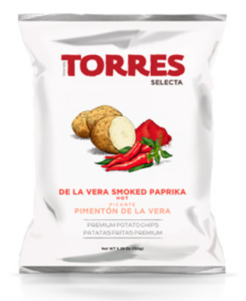 Torres Spicy Smoked Paprika Chips from La Verra 125g