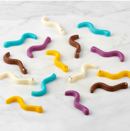 Ensemble de 2 moules en silicone Vers de terre - Trudeau