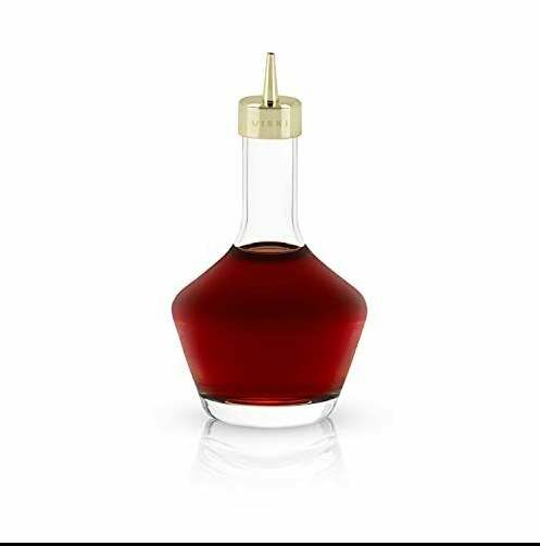 Bouteille verseuse à vin avec bouchon or 3 oz