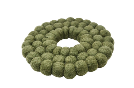 Sous-plat en laine Vert