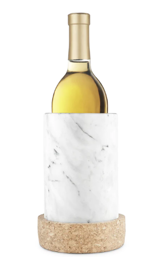 Refroidisseur à vin en marbre et base en liège