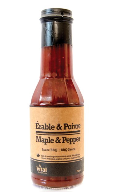 Sauce BBQ Érable et poivre 350ml - Vital