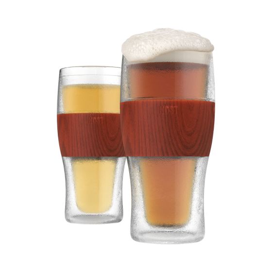 Ensemble de 2 verres à bière refroidissants 16oz