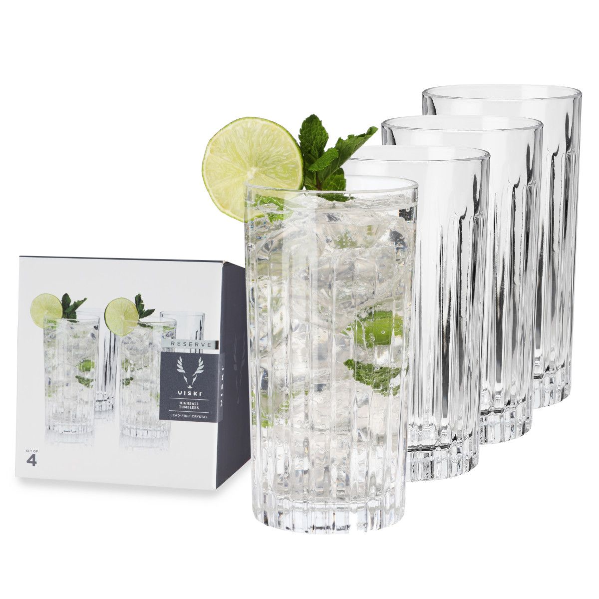 Ensemble de 4 verres à cocktail Highball 14oz - Viski